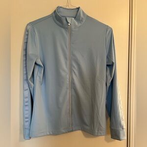 NWT Daily Sports Skylight Blue Jacket with grosgrain ribbon down arms. Size M